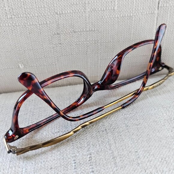 Vintage Guess Eyeglasses Frame Brown Tortoise/Gold Tone Glasses Eye Wear GU643 main image 10